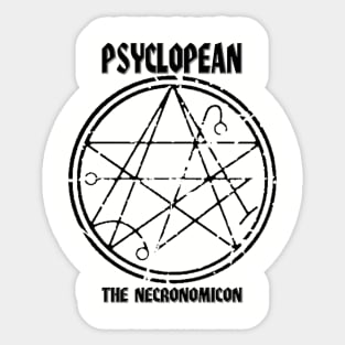 Psyclopean - The Necronomicon vintage sigil Sticker